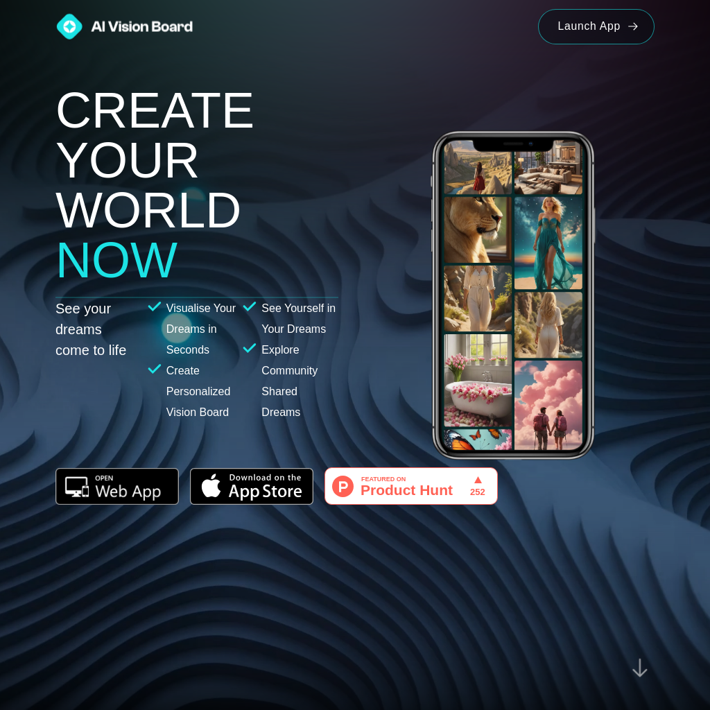 AI VisionBoard - Verwirkliche deine Träume