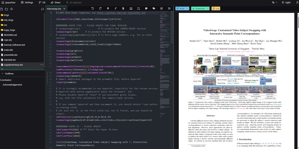 ScienHub - 線上 LaTeX 編輯器