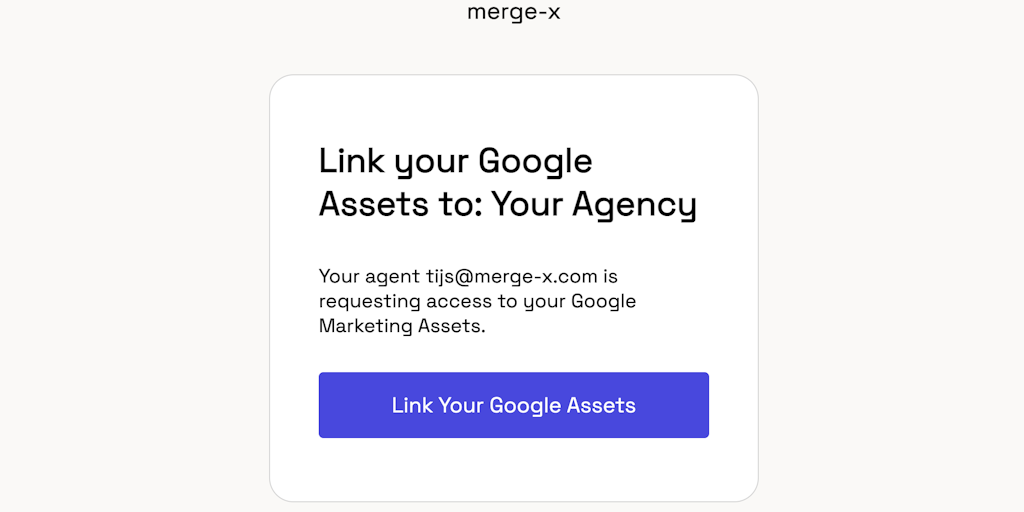 Merge-X - Connect to Google Marketing Accounts with One Click