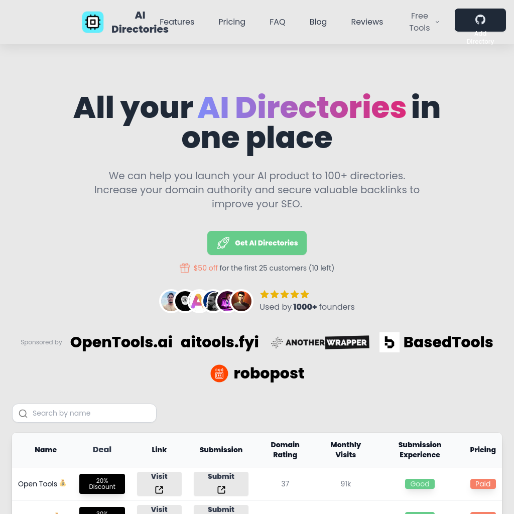 AI Directories | All your AI Directories in one place