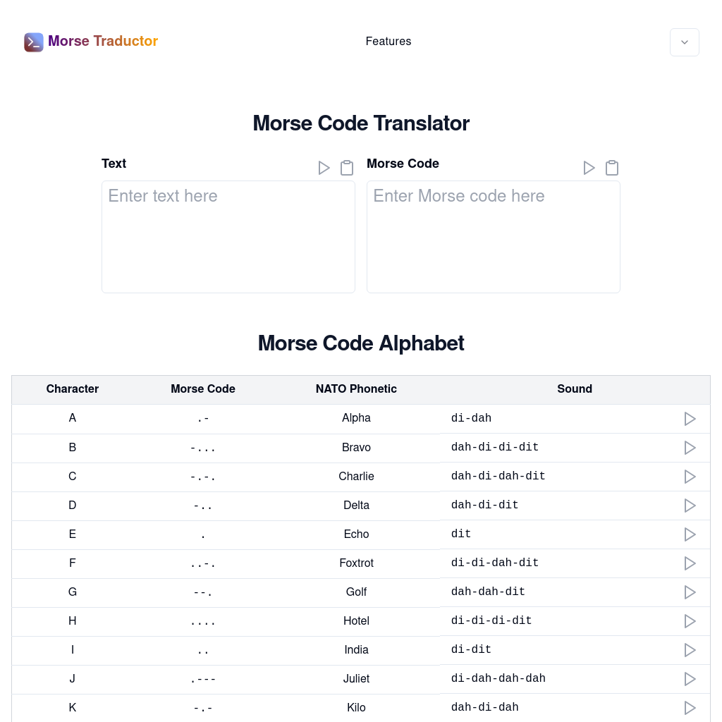 Traductor de Código Morse - Convertir Texto a Morse y Viceversa