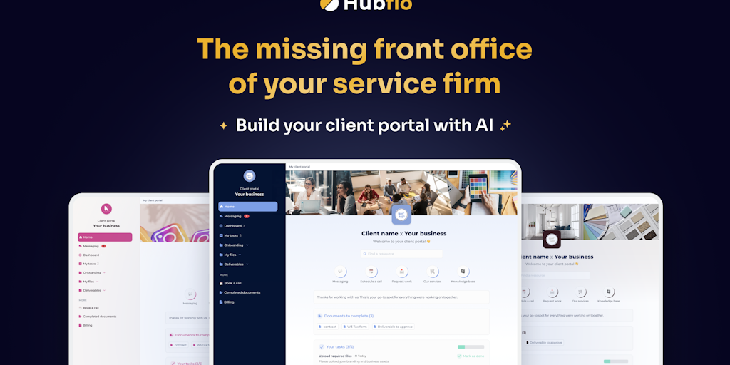 Hubflo - Отсутствующий фронт-офис для вашей сервисной компании