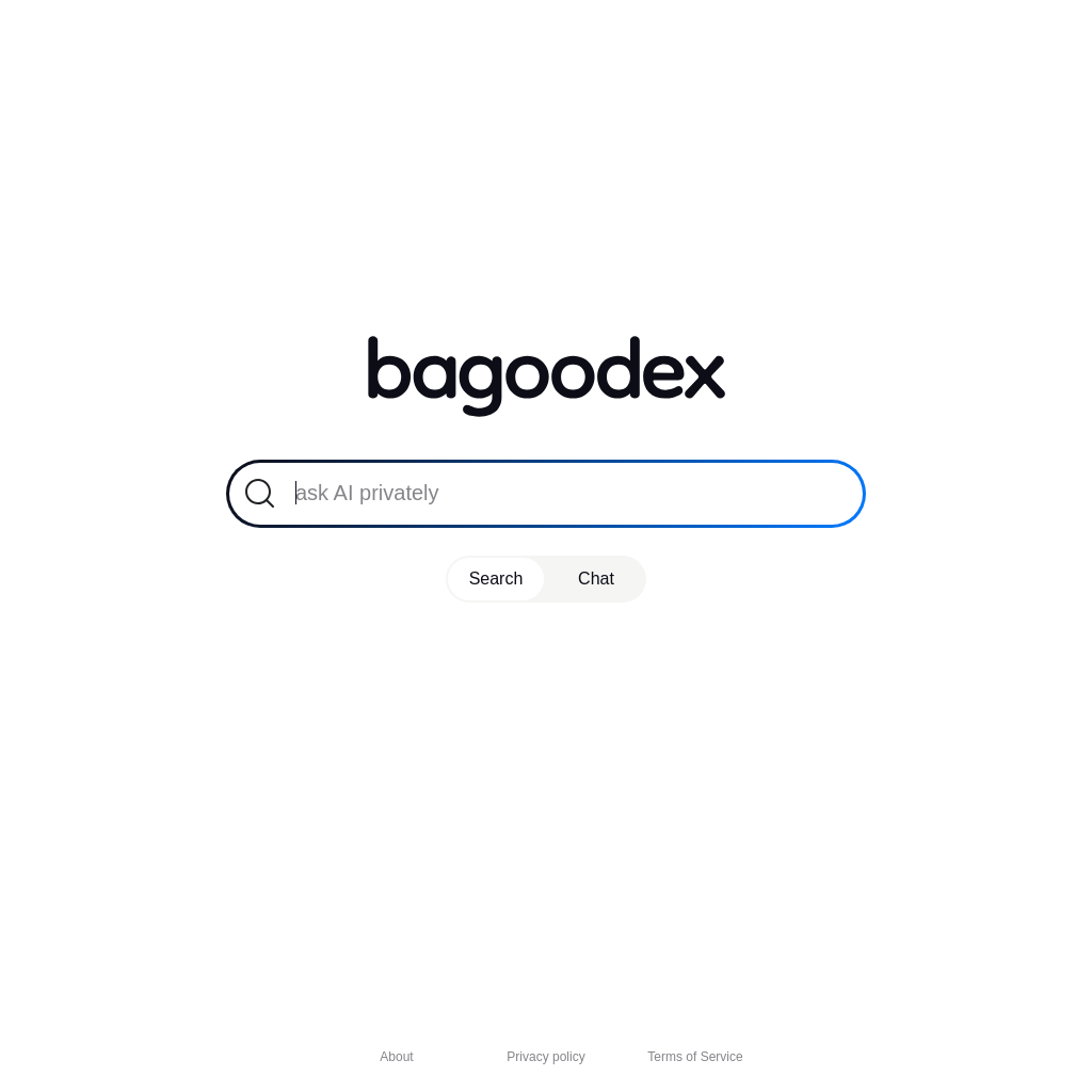 Bagoodex: AI 検索とチャット