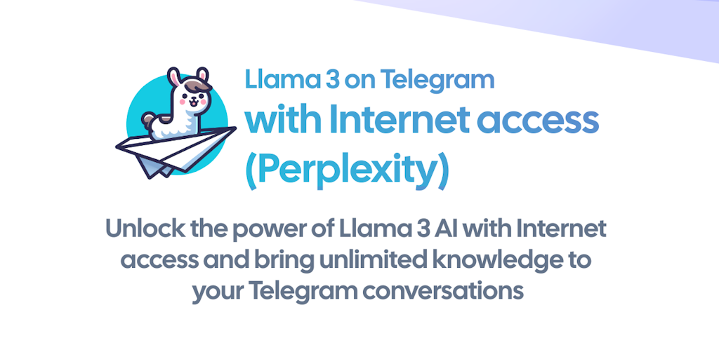 Llama 3 на Telegram с доступом к Интернету — Telegram Bots AI