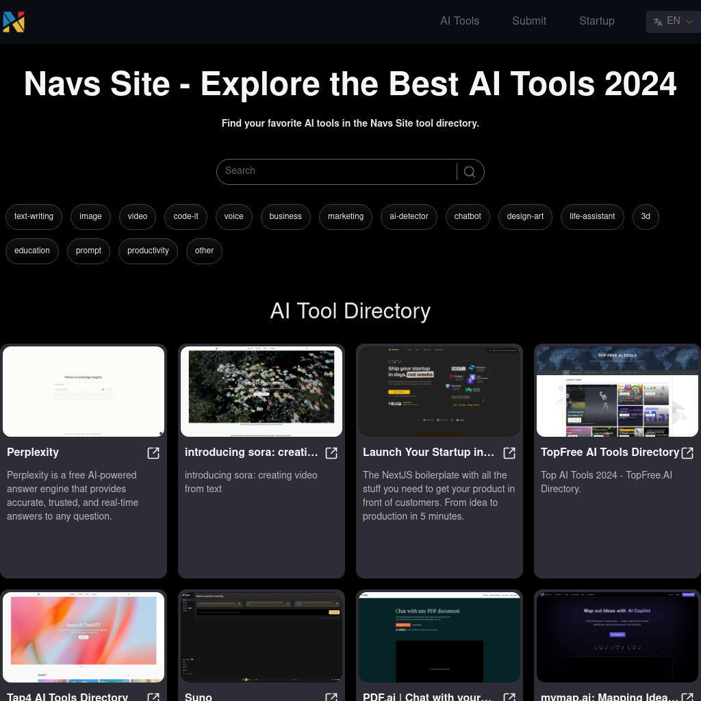 Discover the Best AI Tools | Navs Site - Your AI Navigation Directory