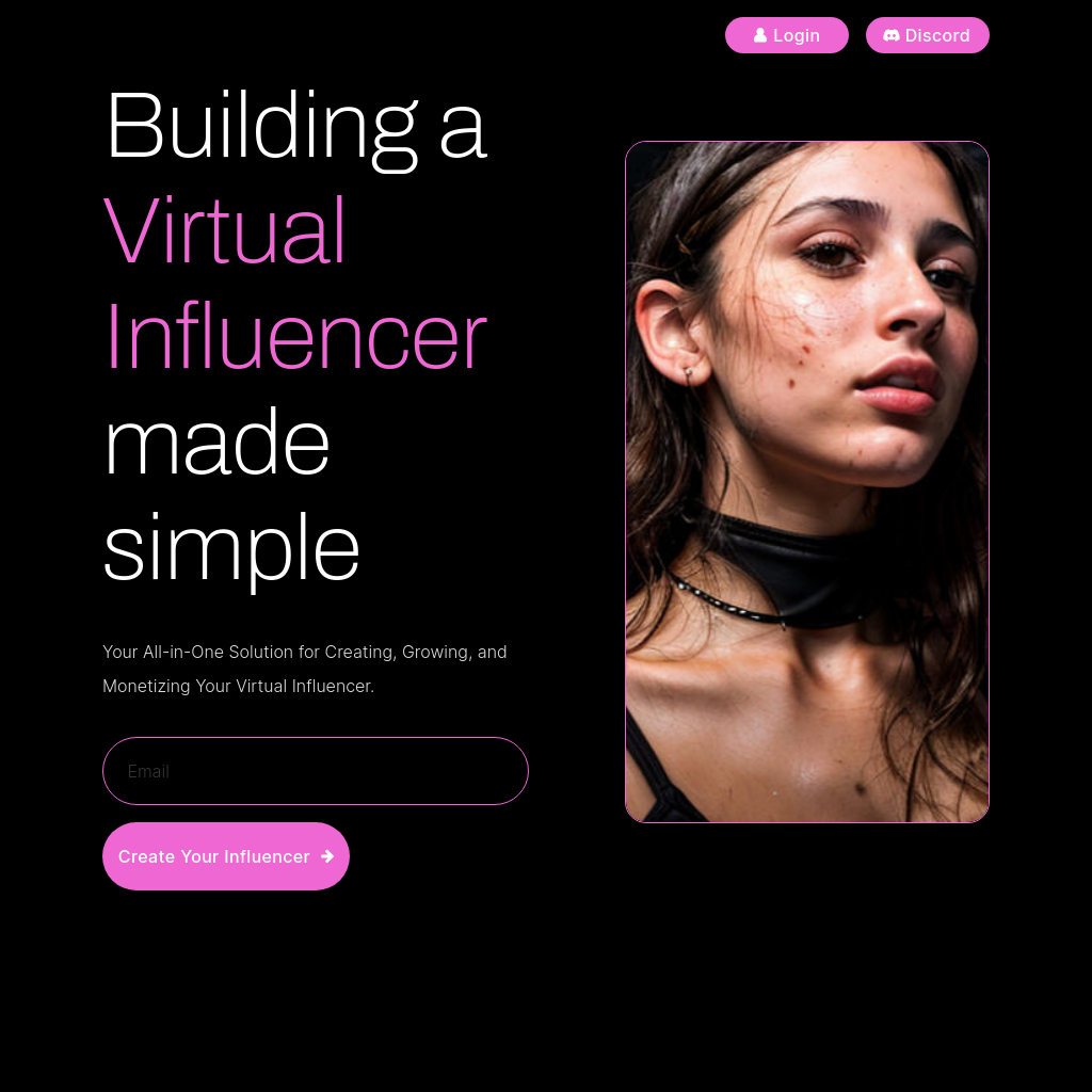 SynthLife | Creador de influencers virtuales | Creador de influencers AI