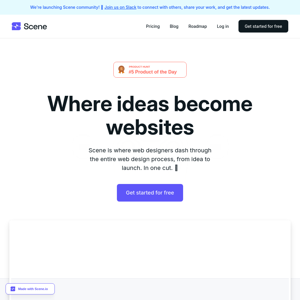 Scene.io:  Ideen werden zu Websites