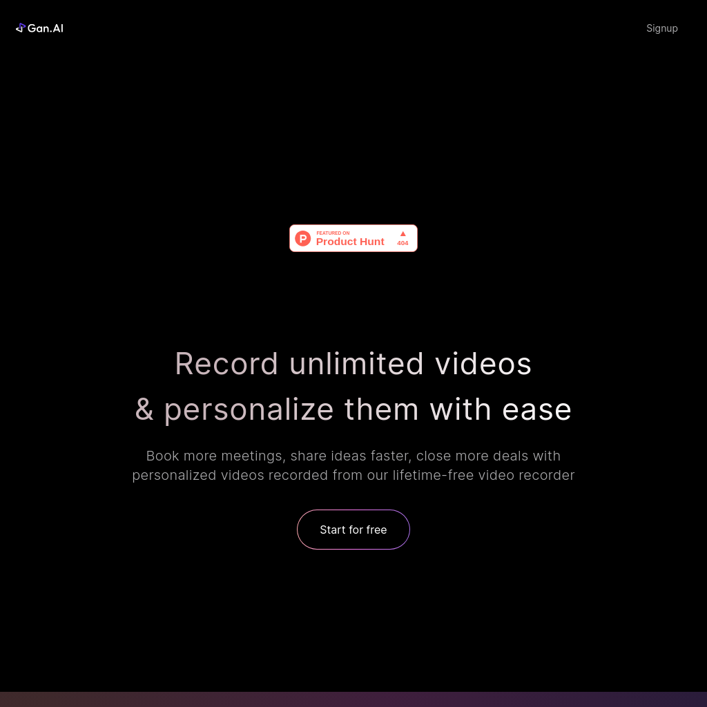 Studio by Gan.AI - Easily record unlimited personalized videos for free