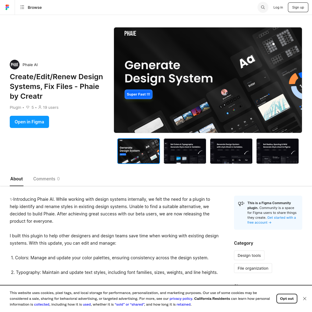 Create/Edit/Renew Design Systems, Fix Files - Phaie AI by Creatr