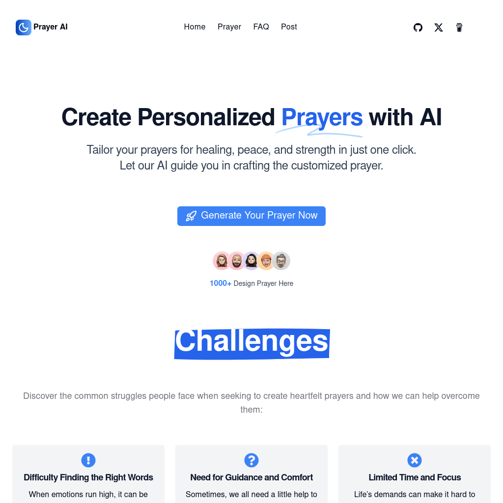 Create Personalized Prayers for Every Need | Prayer Generator