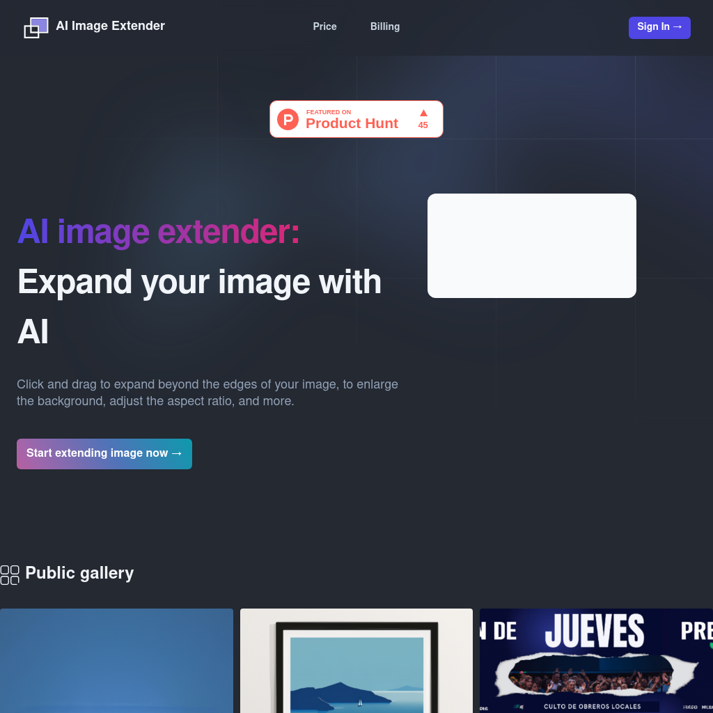 AI Image Extender - Expanda Suas Imagens com Tecnologia AI