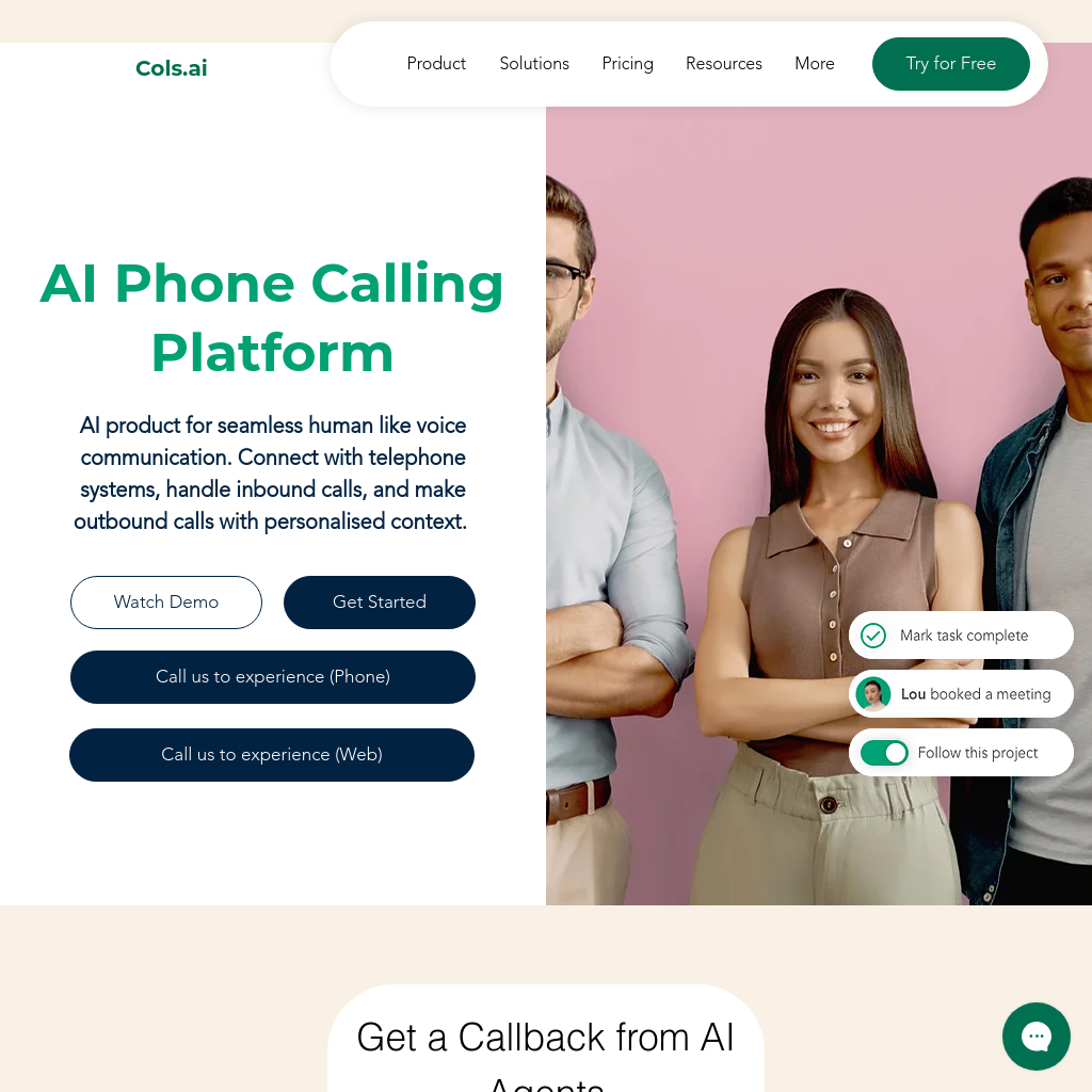 Cols.ai - AI Phone Calling Platform