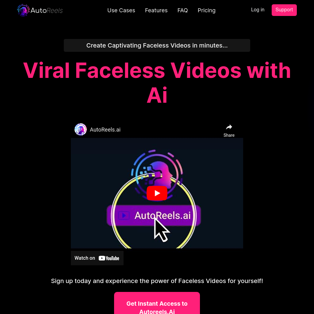 AutoReels.AI - Automate Faceless Videos for TikTok, YouTube & More