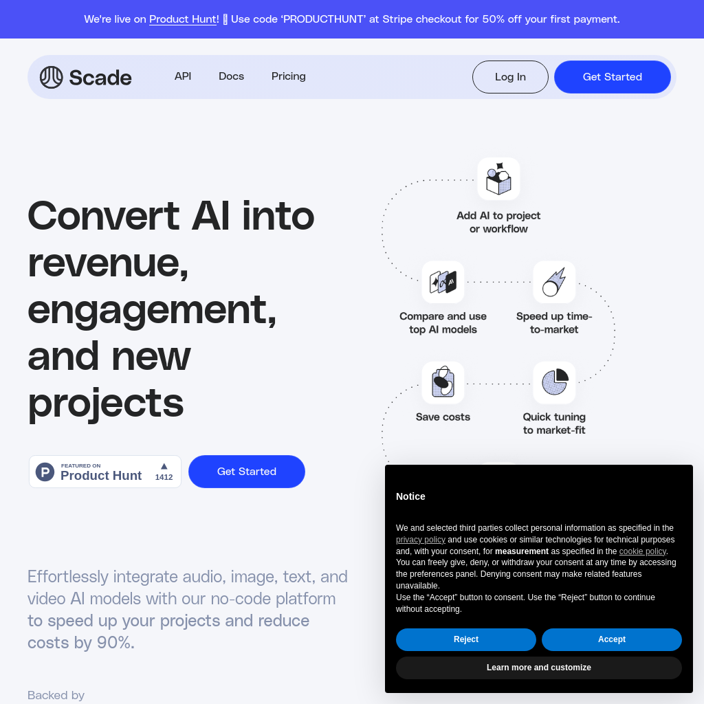 Scade.pro - 無代碼 AI 整合與多模型比較平台