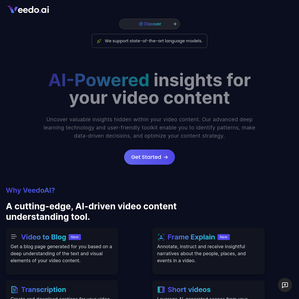 VeedoAI - AI-powered Video Insights | Boost Engagement & Reach