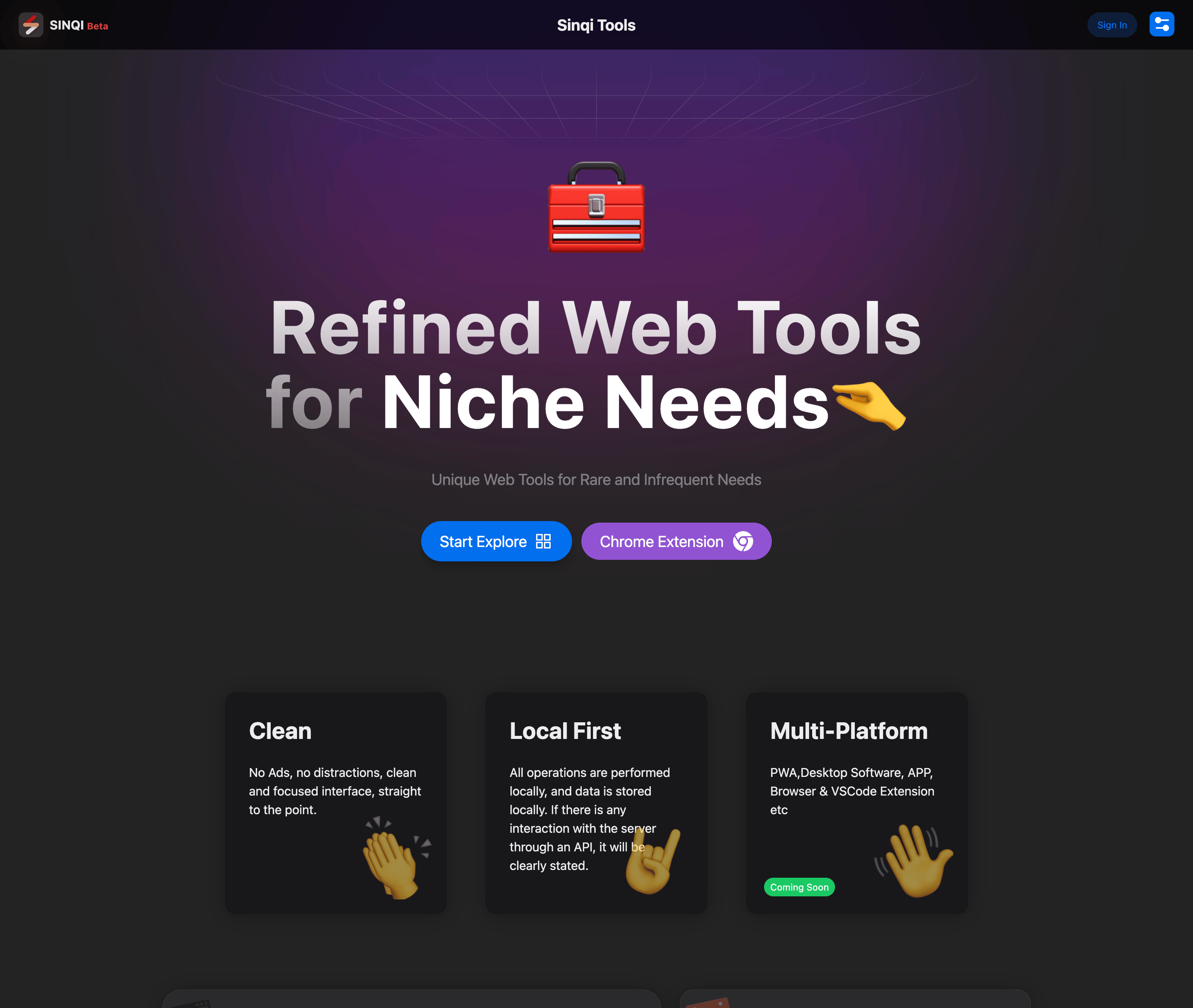 Sinqi Tools - Refined Web Tools