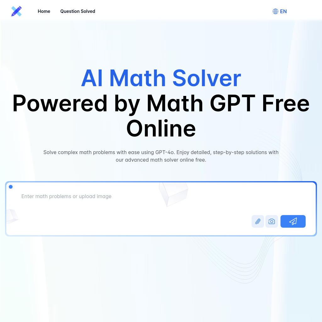 AI数学ソルバー - Math GPTによる無料オンライン数学問題解決