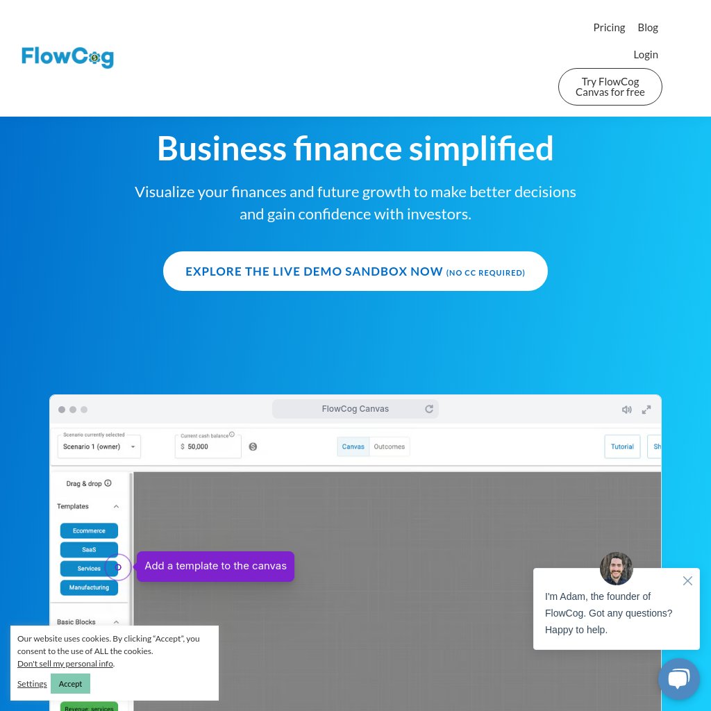 FlowCog - 財務預測工具，幫助您做出明智商業決策