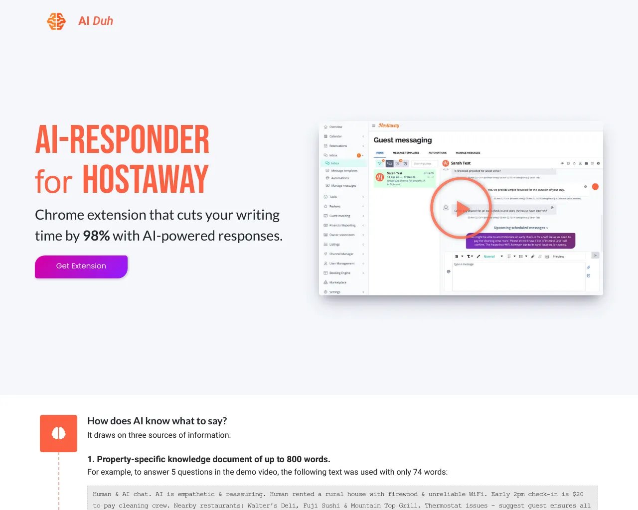 AI-Responder for Hostaway - AI Duh