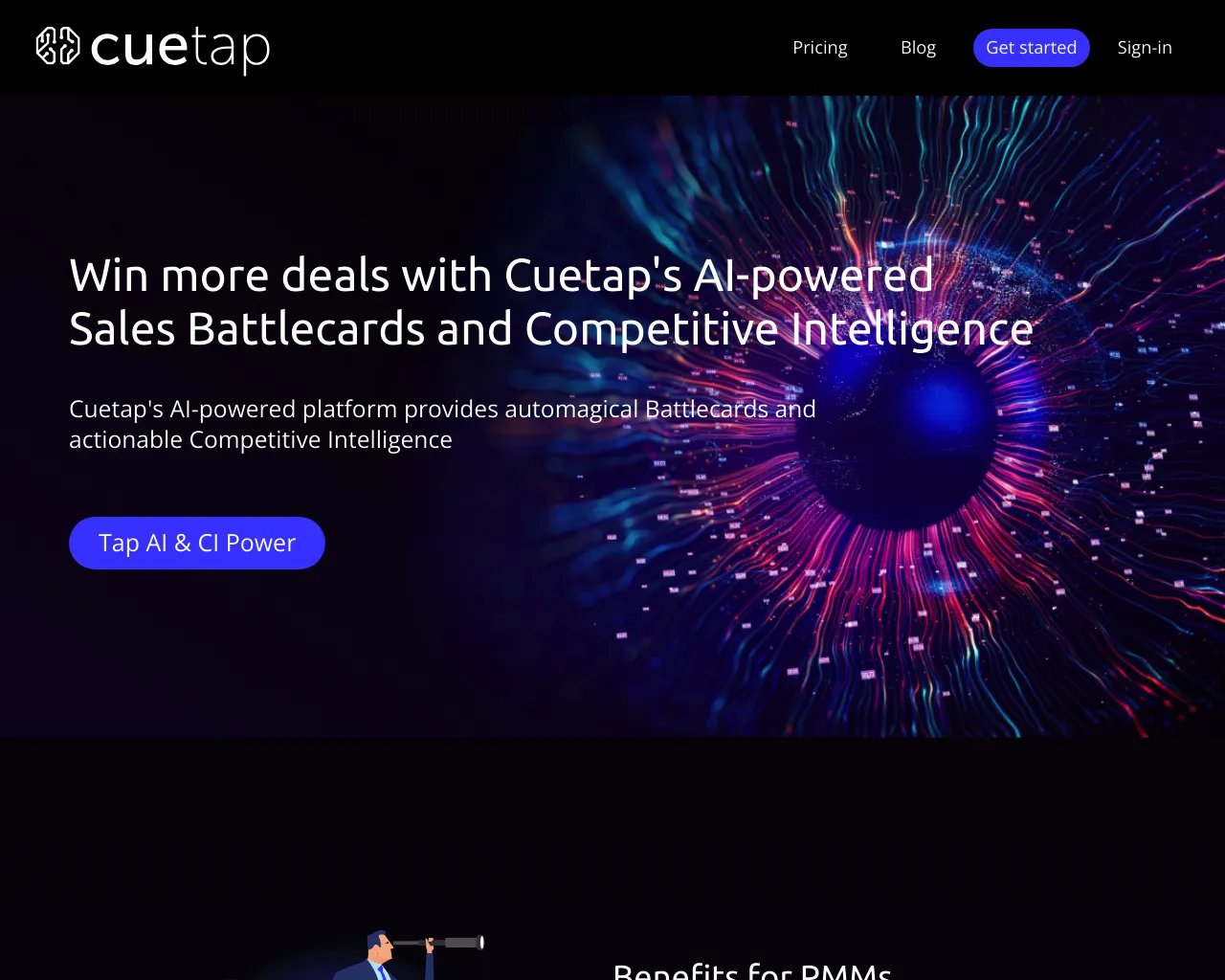 Tap AI & CI Battlecards de Ventas | CueTap