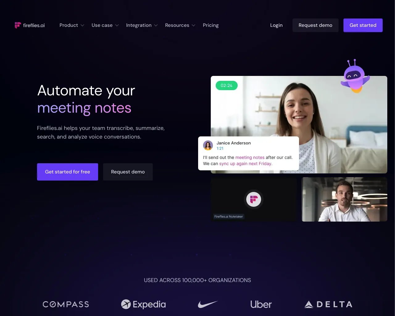 Fireflies.ai | Notas de Reuniones con IA: Transcribe, Resume, Analiza