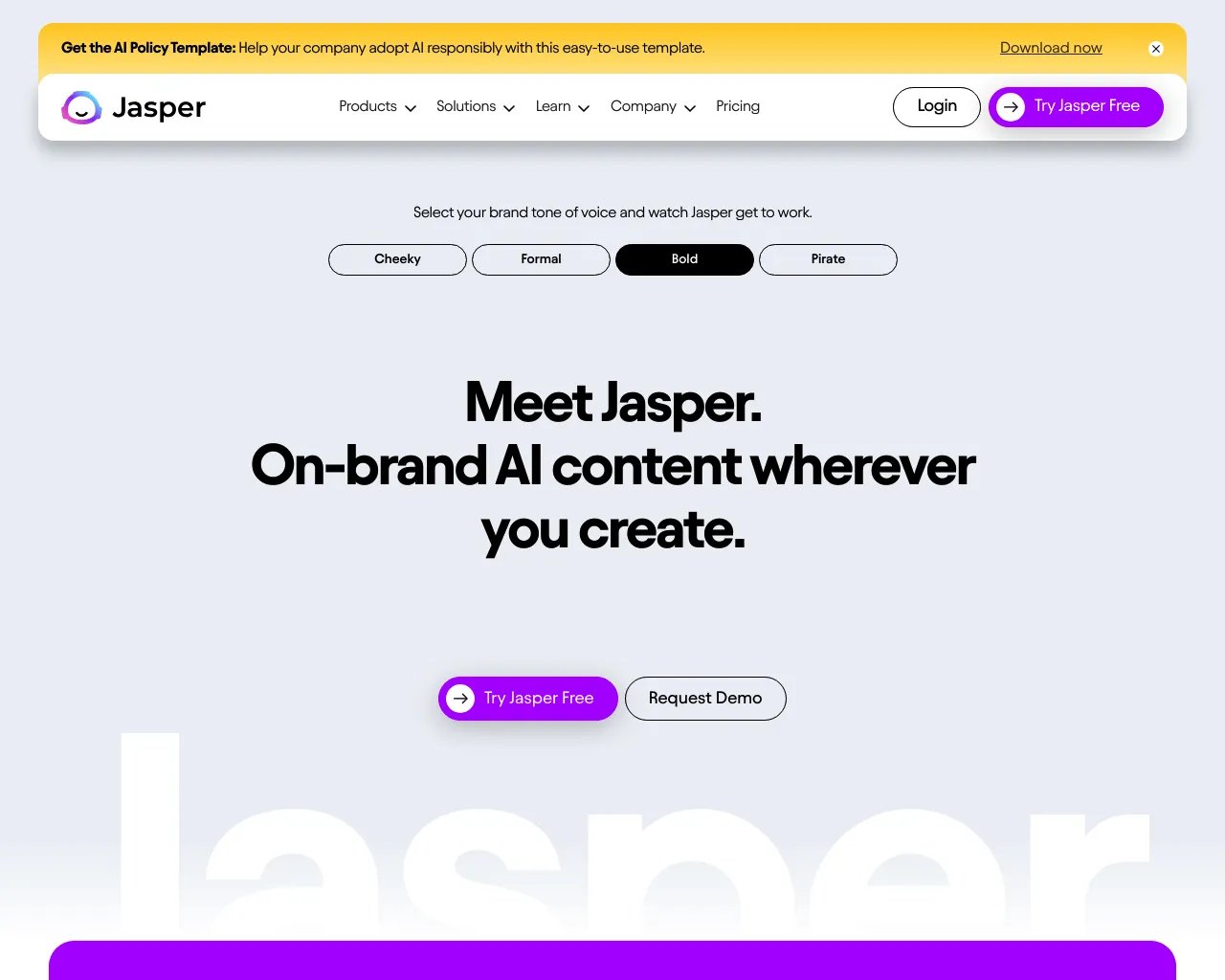 Jasper | Copiloto de IA para times de marketing empresarial