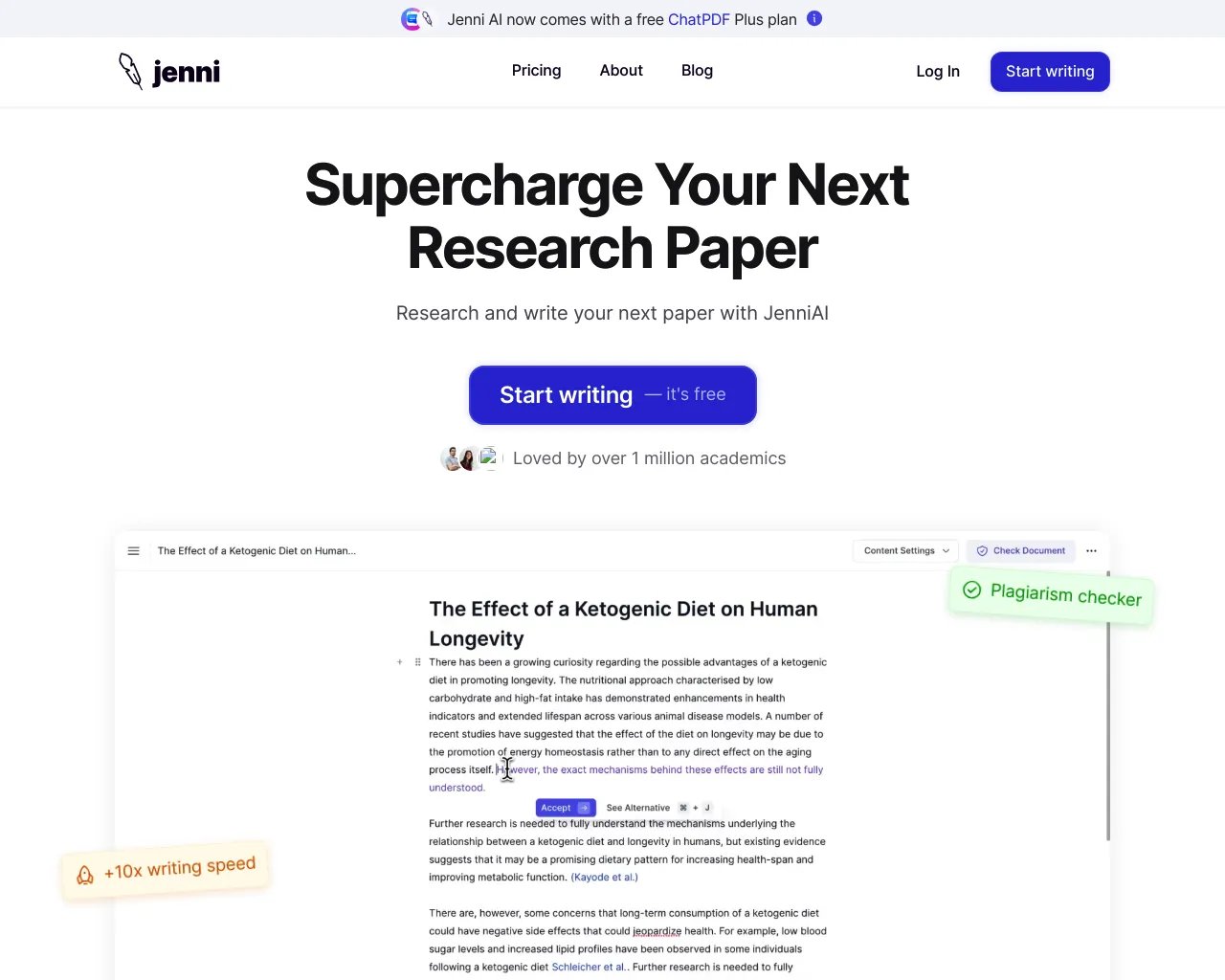 Jenni - The AI For Writing Essays, Research Papers & More!