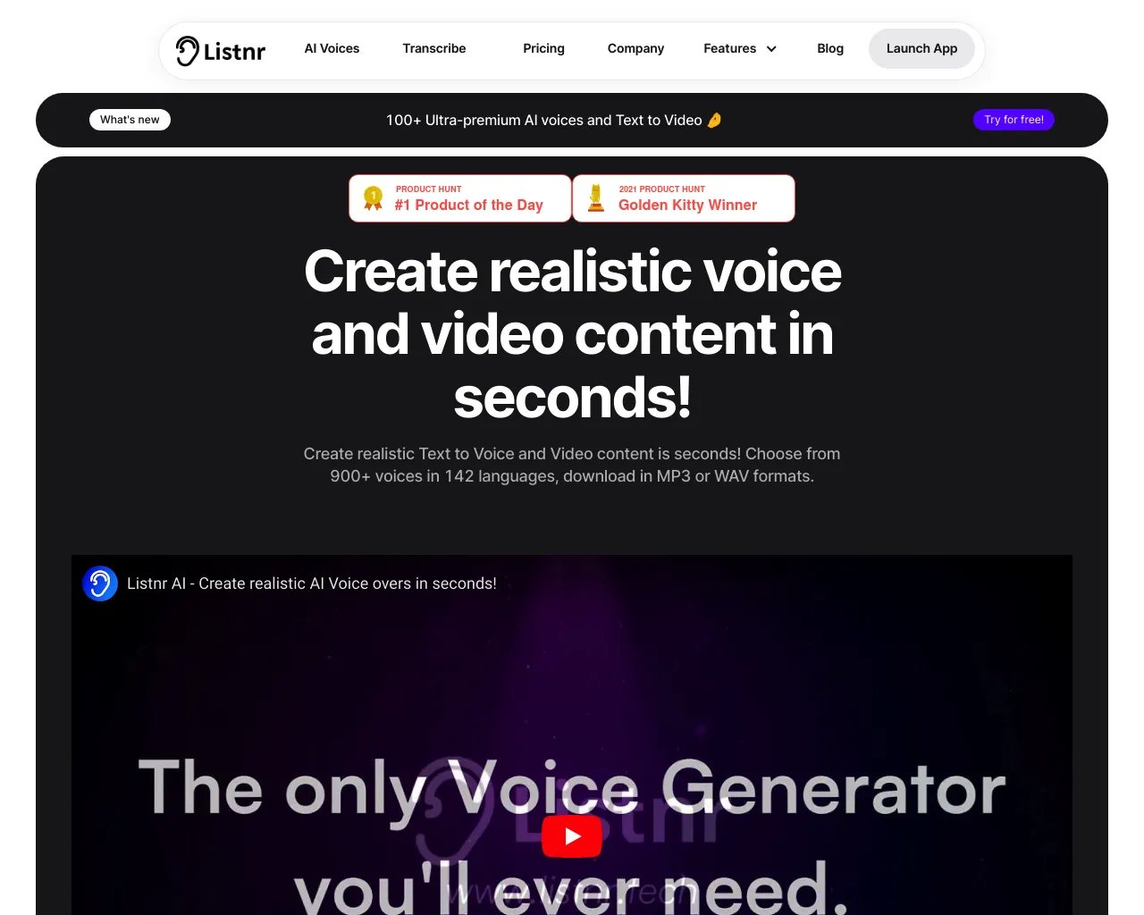 AI Voice Generator - Text to Speech Converter - Listnr