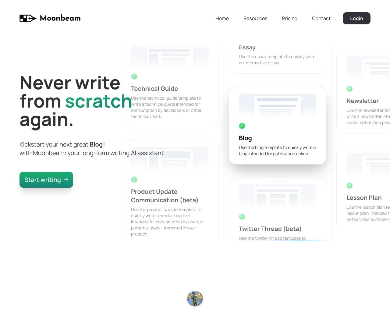 Moonbeam - Never Write From Scratch Again.