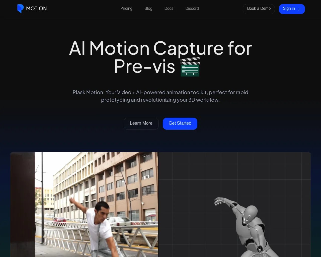 Plask Motion: AI-powered Mocap Animation Tool