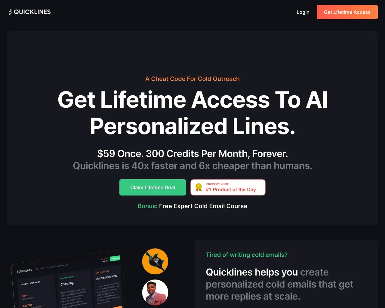 Quicklines Lifetime Access - Only $59