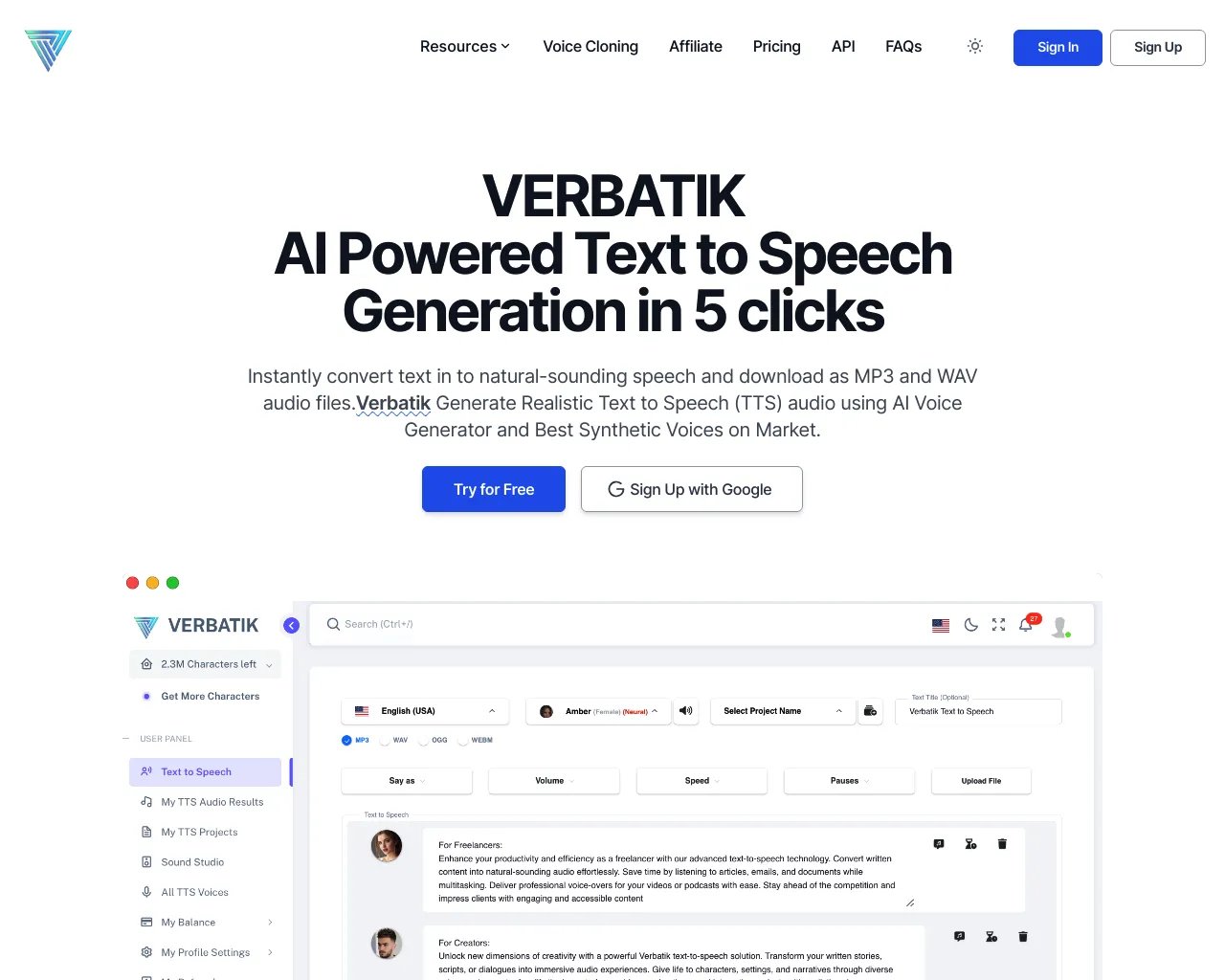 Verbatik - #1 Text-to-Speech e Clonagem de Voz Realistas