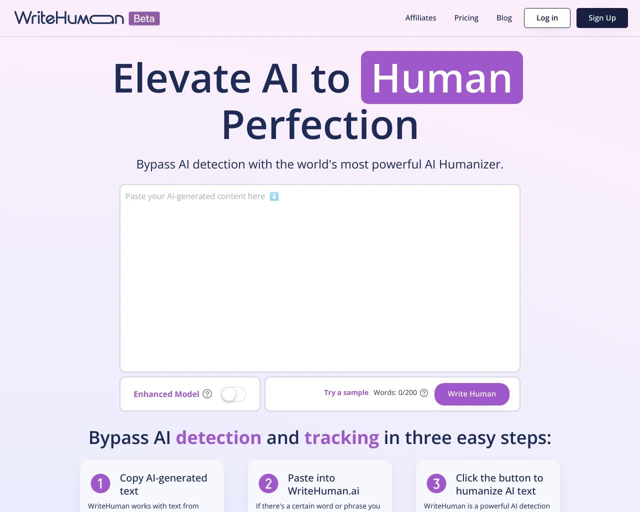 WriteHuman: Detector de IA y Humanizador de IA Indetectable