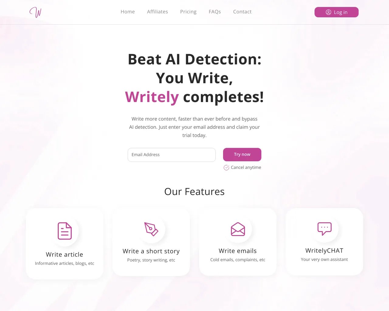 Writely AI: Crie Conteúdo Incrível com Assistência de IA