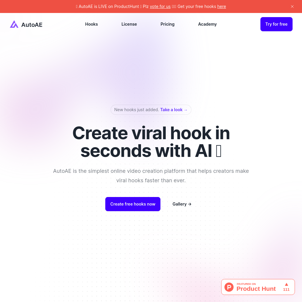 AutoAE - Create Viral Hooks with AI | AutoAE Online