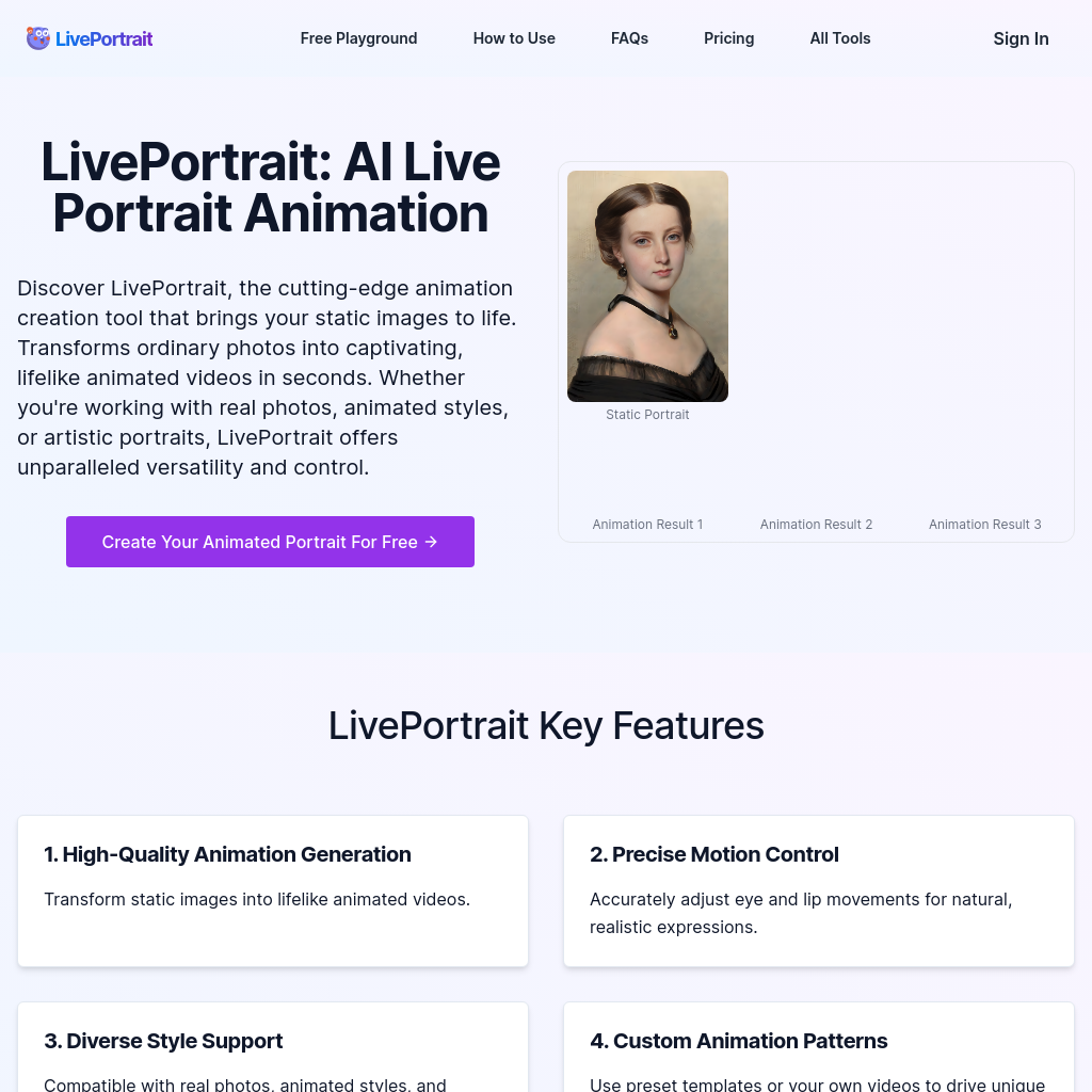 Create Lifelike Animated Portraits with LivePortrait | LivePortrait