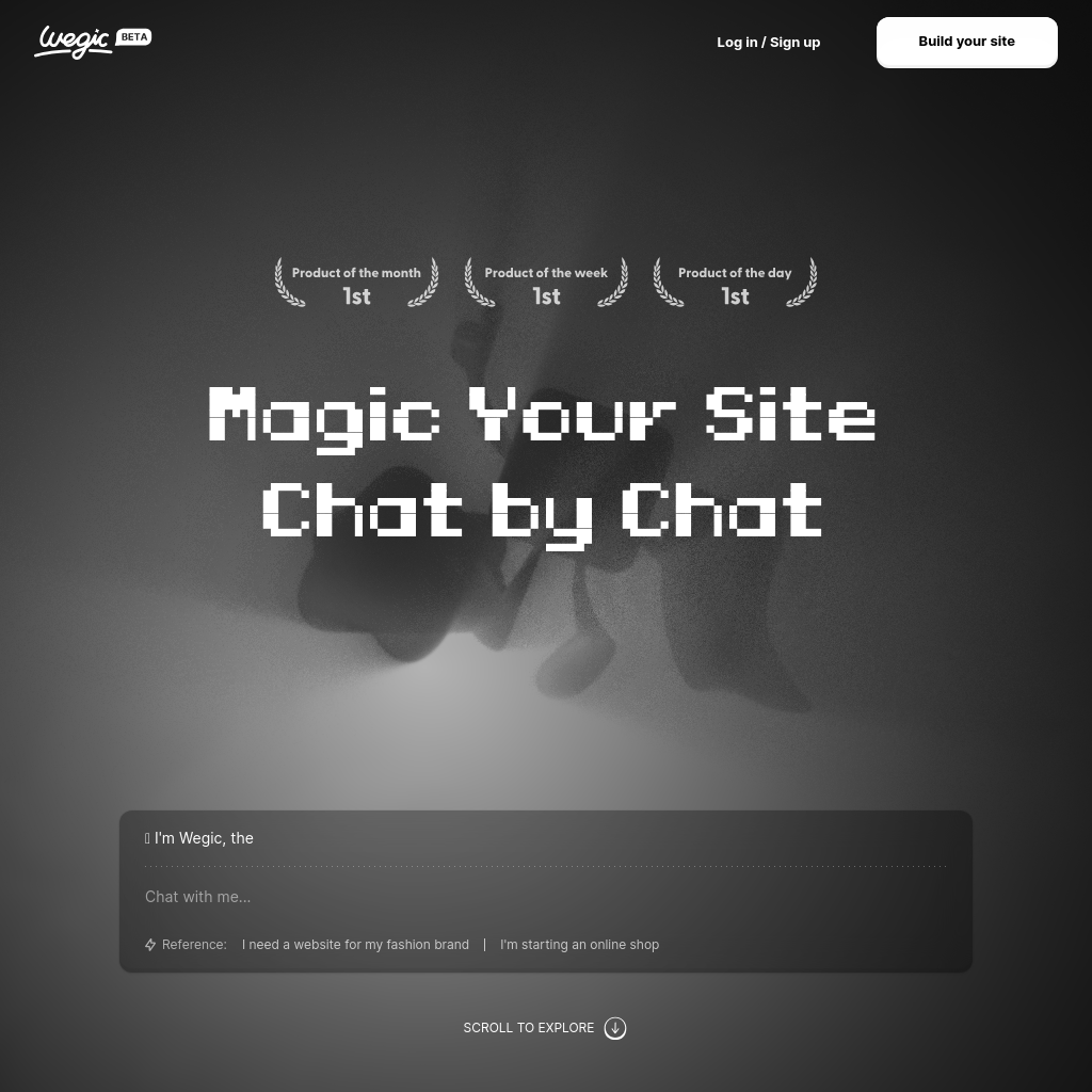 Wegic - The First AI Web Designer & Developer | Create and Modify Websites with AI Conversations