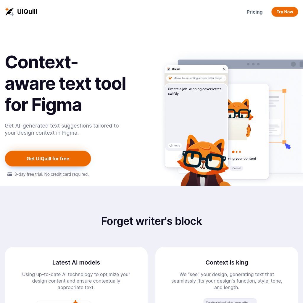 Amélioration de Texte IA pour Designs Figma - UIQuill