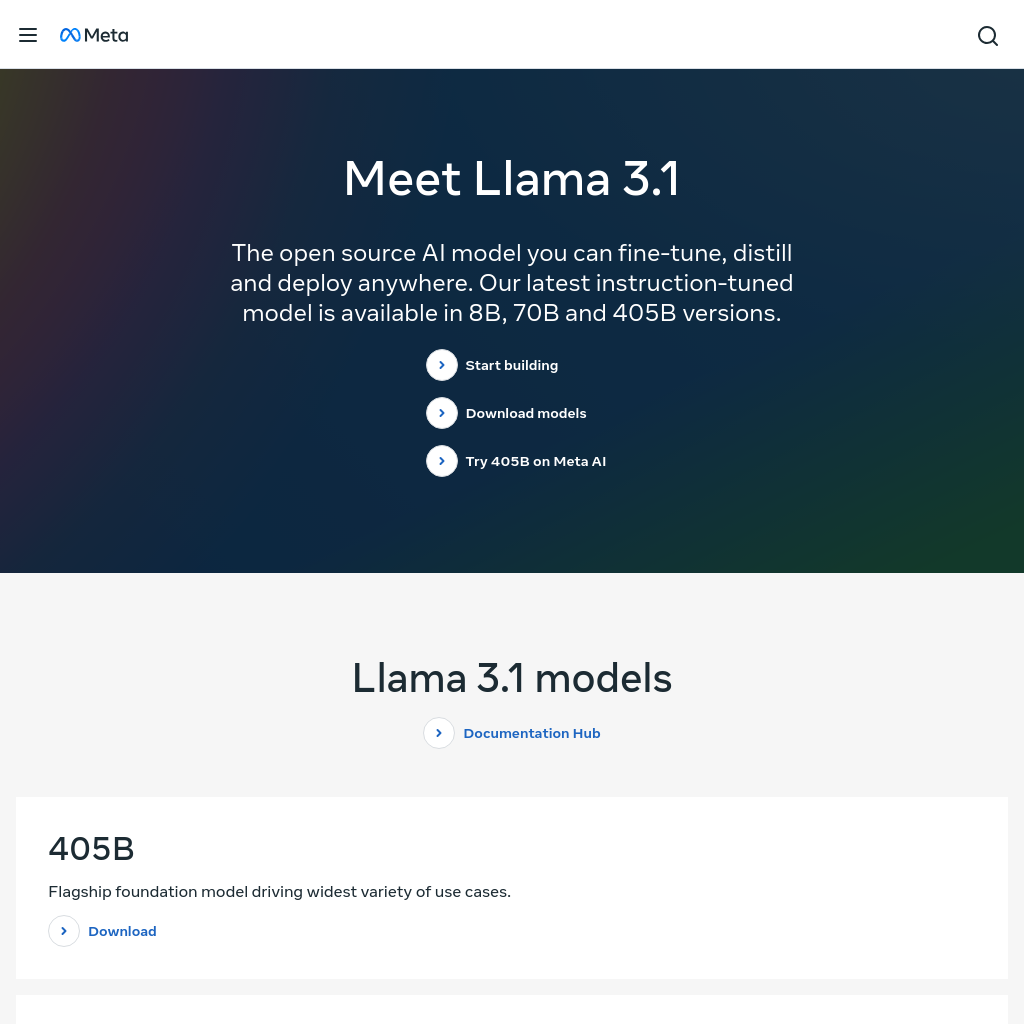 Llama 3.1: O modelo de IA de código aberto mais avançado da Meta