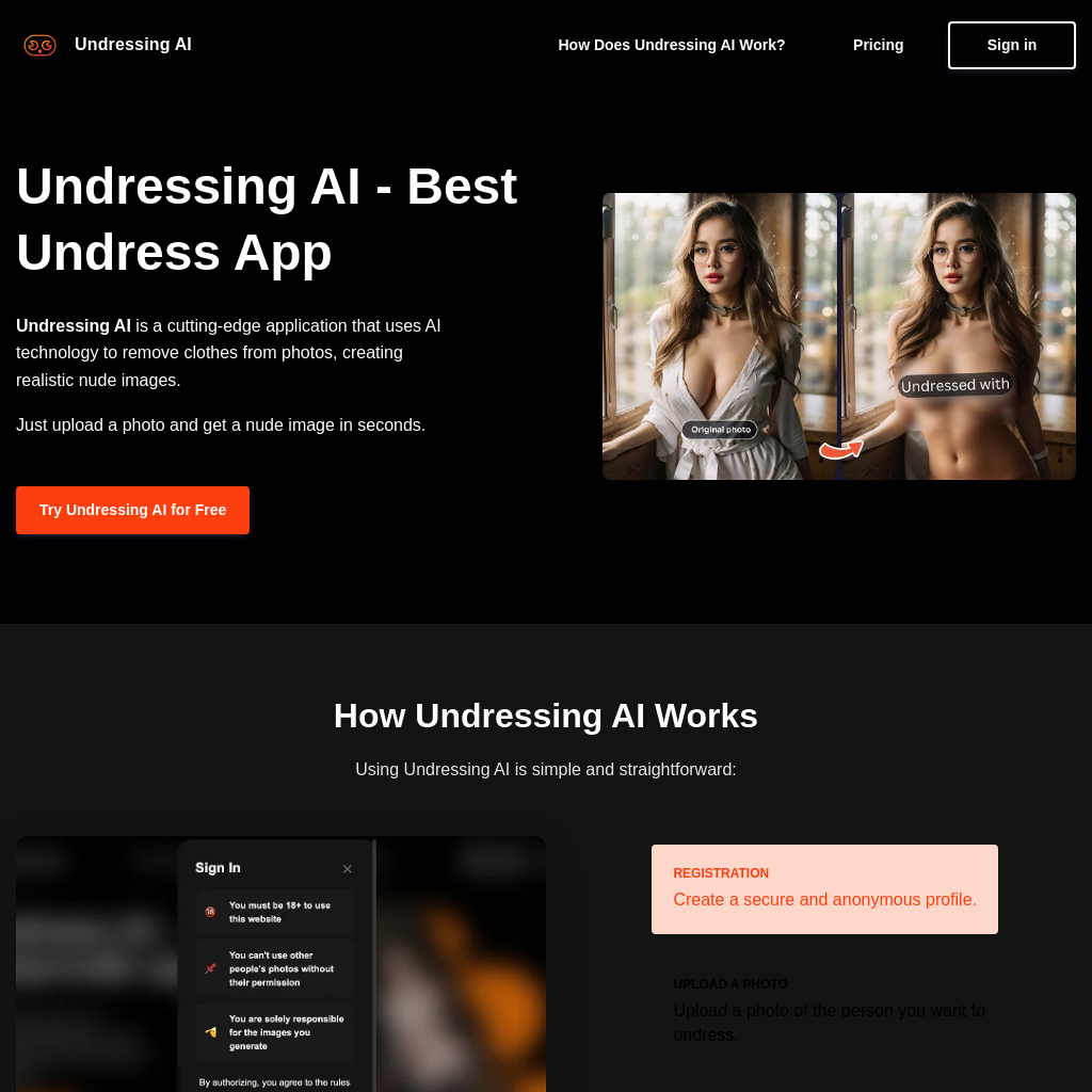 Undressing AI - AI-Powered Photo Undress App