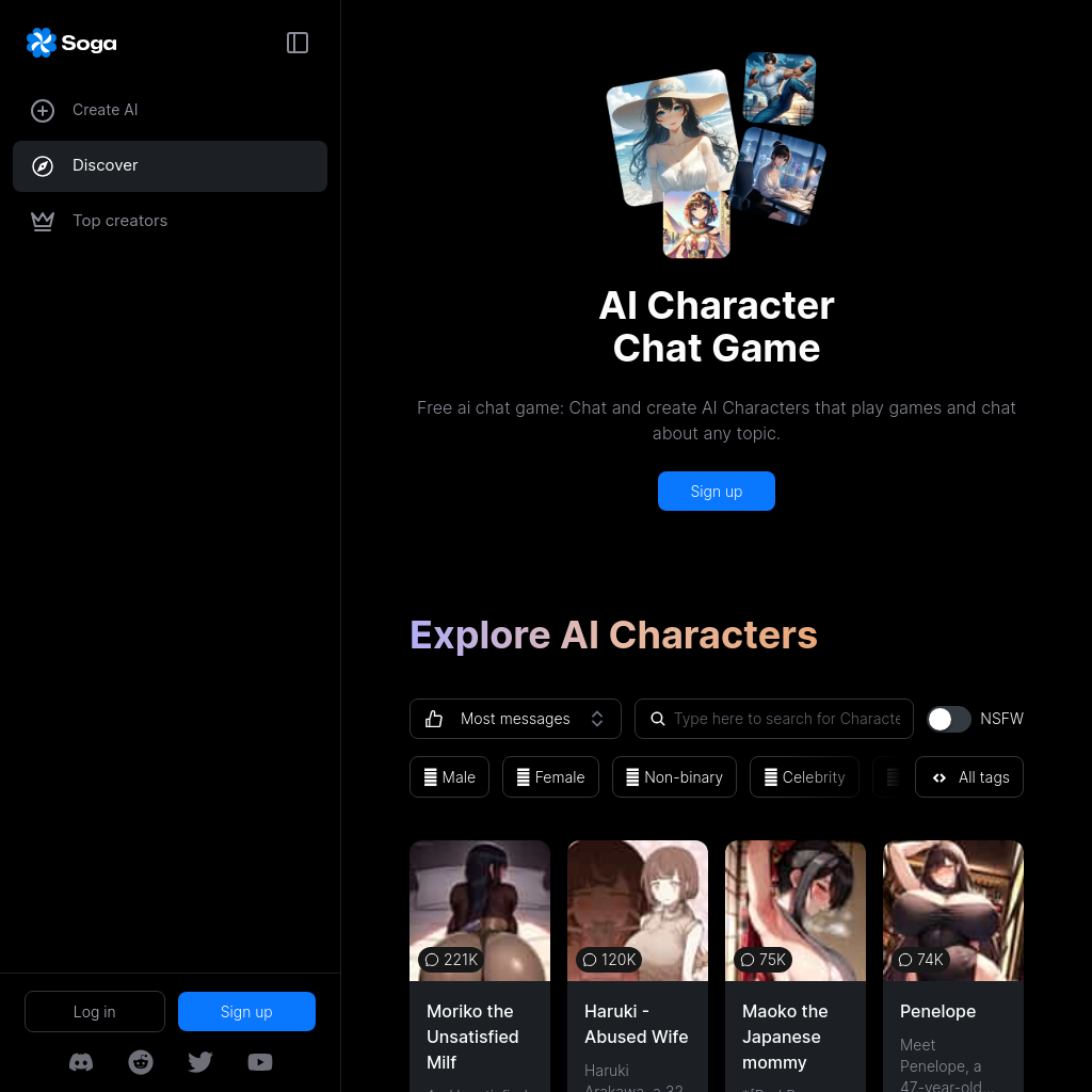 Soga AI - NSFW Character AI Chat