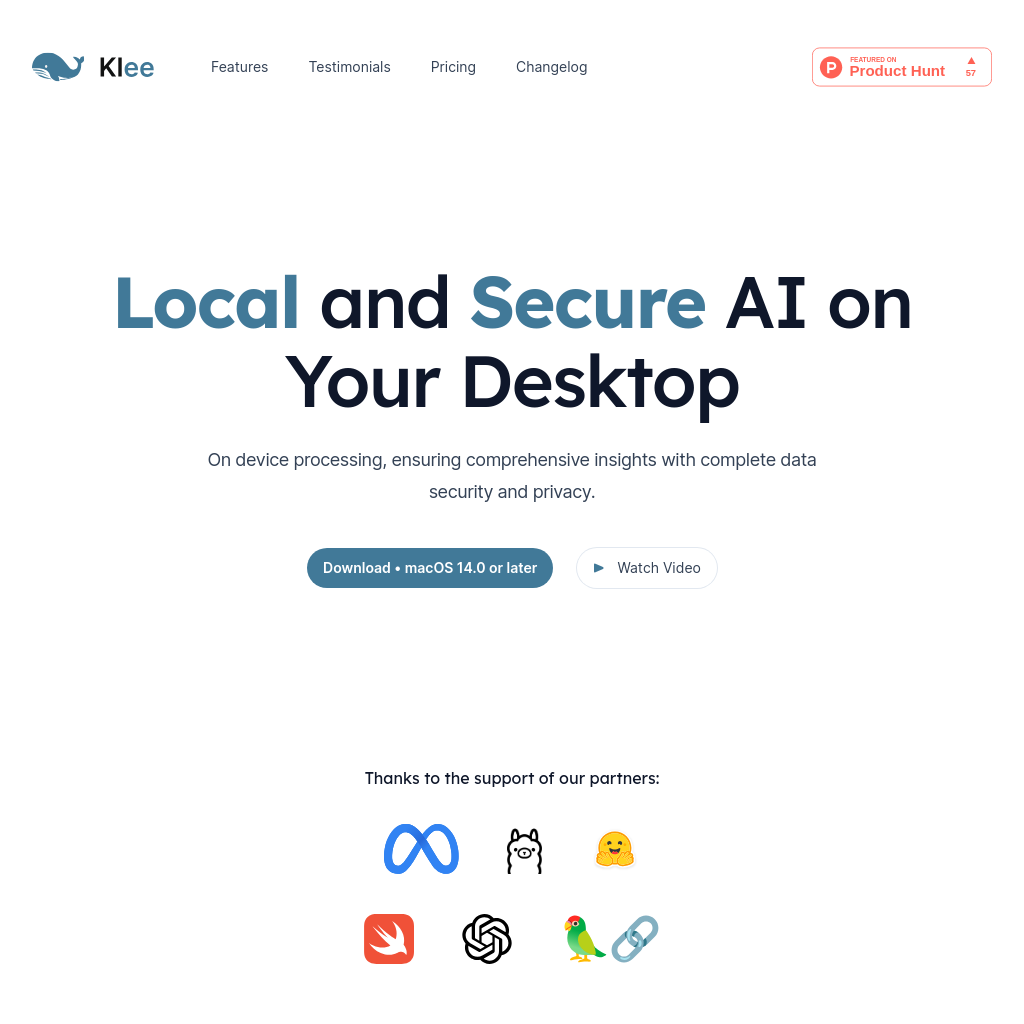 Klee - Local and Secure AI on Your Desktop