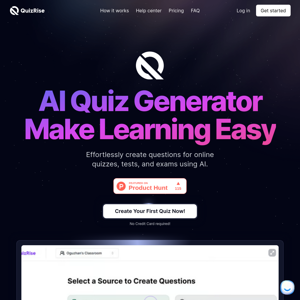 QuizRise - AI Assistant for Educators and Learners