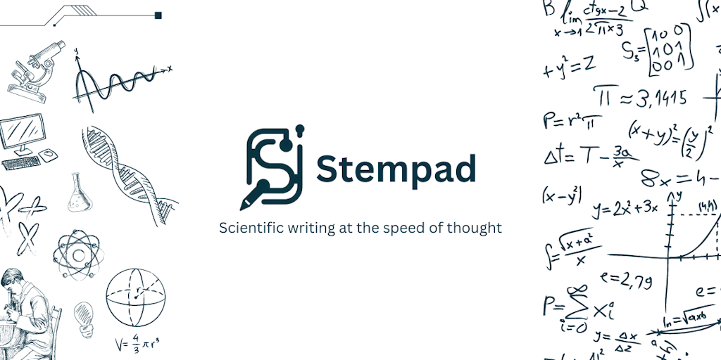 Stempad - Scientific writing at the speed of thought