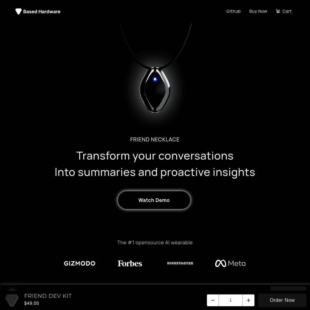 Friend Wearable AI - Your Personal AI Mentor and Memo