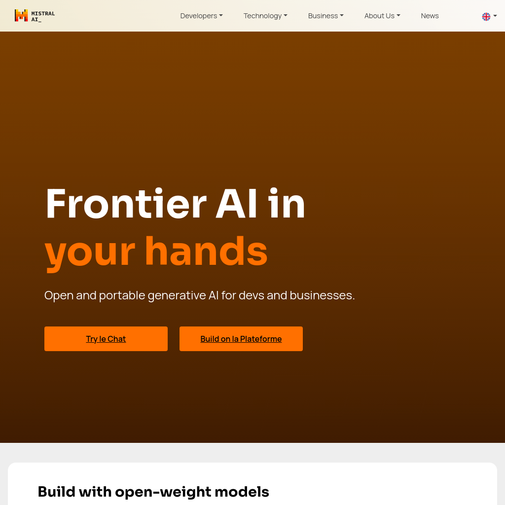 Mistral AI | Frontier AI in your hands - Top-tier reasoning for high-complexity tasks