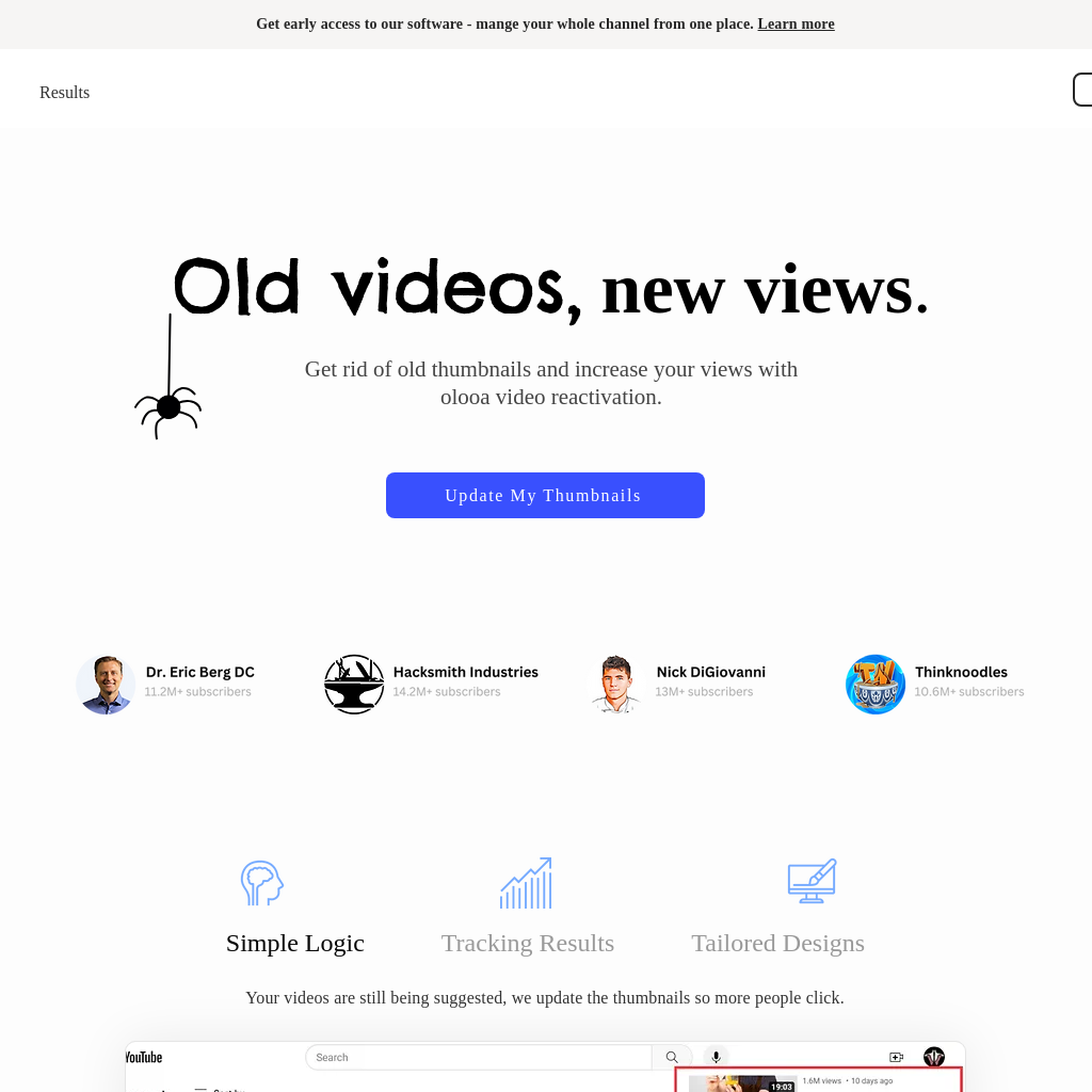 olooa - Simplify YouTube content creation and management