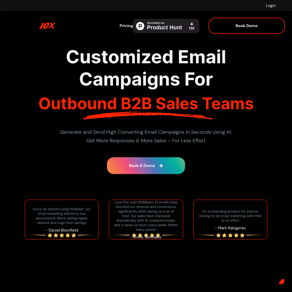 10xBeast - Customized Email Campaigns for Outbound B2B Sales Teams