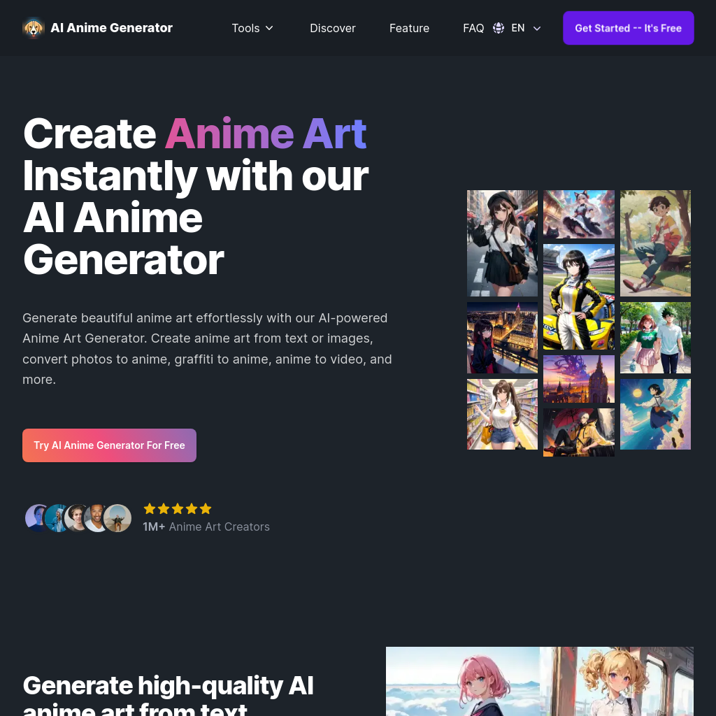 AI Anime Generator: Create stunning anime art effortlessly