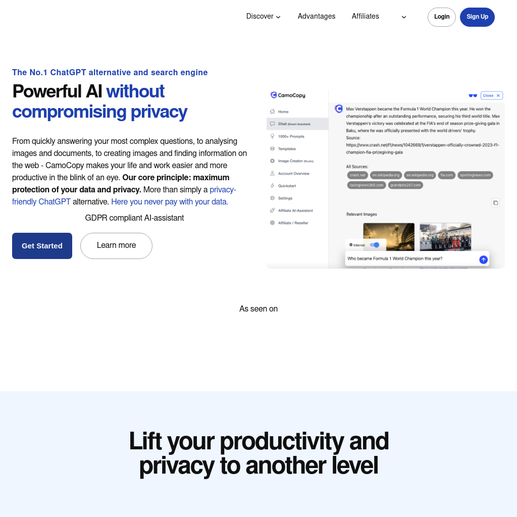 CamoCopy 4.0 - The Privacy-Friendly ChatGPT Alternative